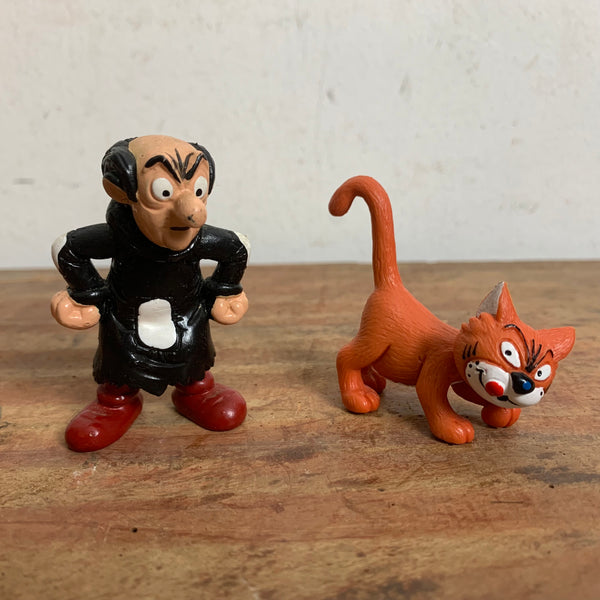 Vintage Figur Gargamel und Azrael