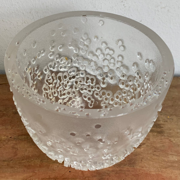 Vintage Patmos Kristallglas Vase von Peill und Putzler