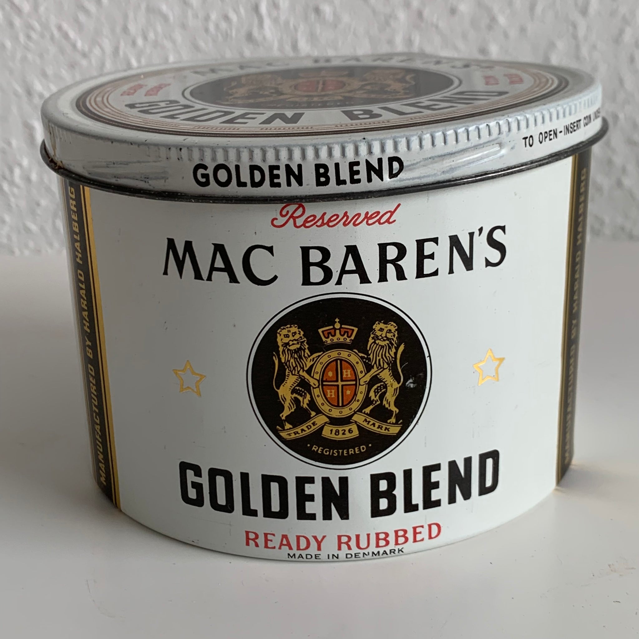 Vintage Blechdose Pfeifen Tabak Mac Baren‘s Golden Blend