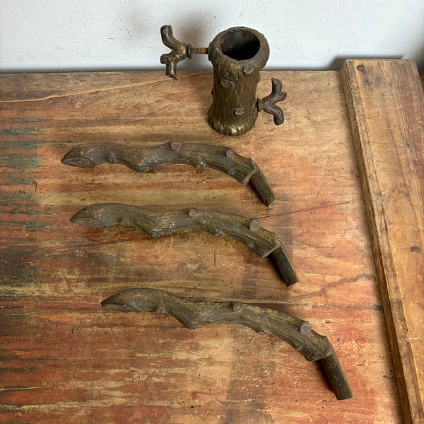 Antiker Jugendstil Weihnachtsbaumständer