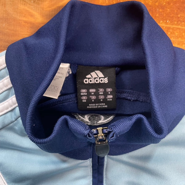 Adidas Trainingsjacke in Hellblau / Blau - Vintage