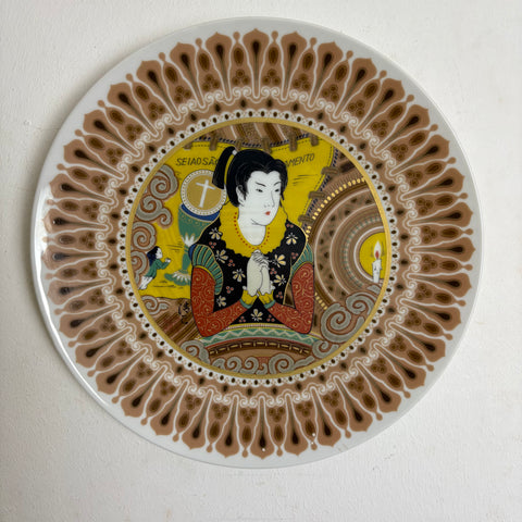 Vintage Noritake Weihnachtsteller 1978