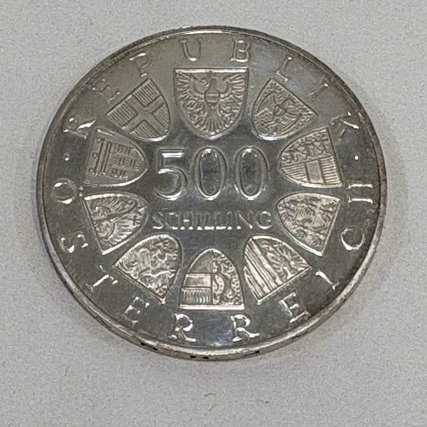 Österreich 500 Schilling 1985 Silber 40 Jahre Frieden