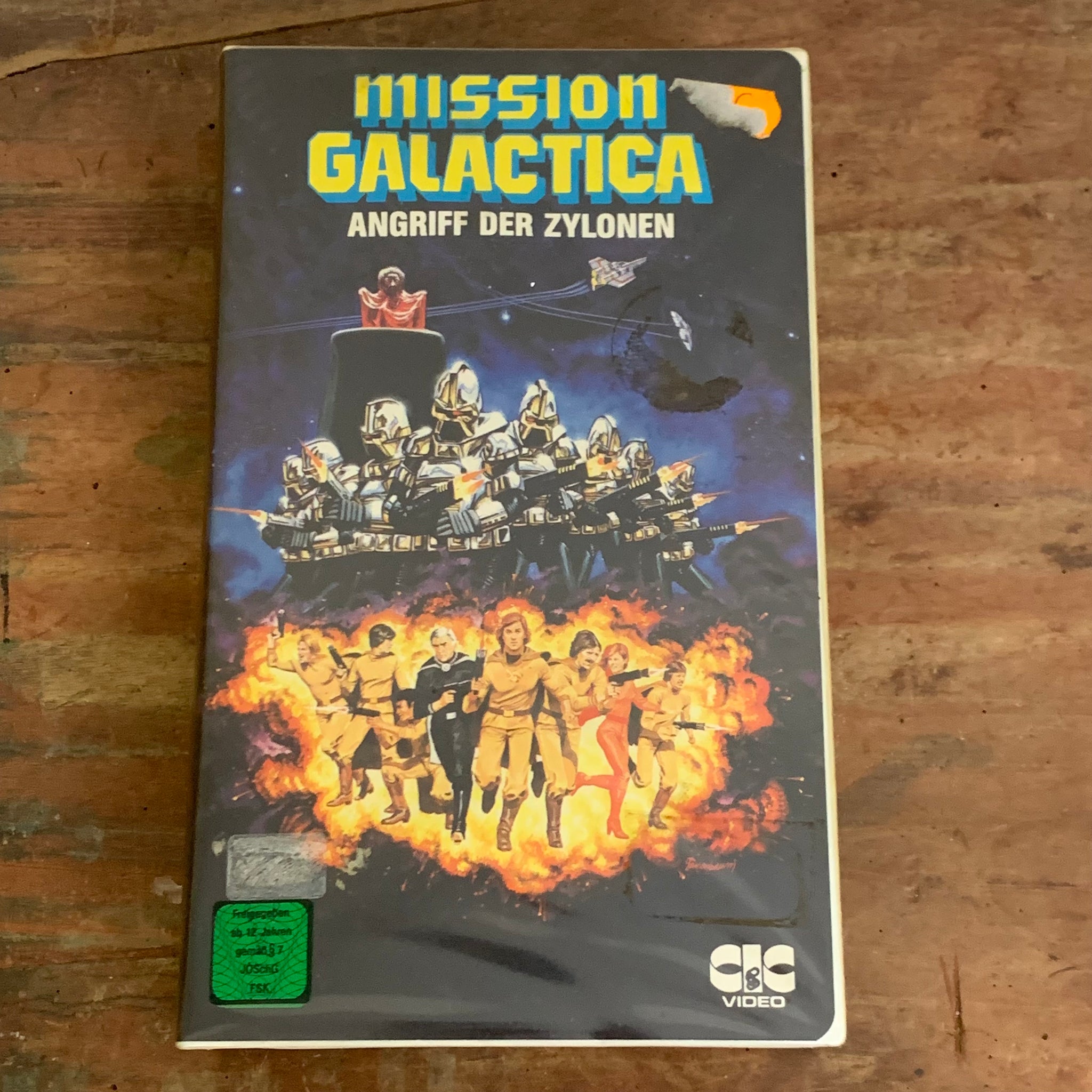 VHS Video Kassette Mission Galactica Angriff der Zylonen
