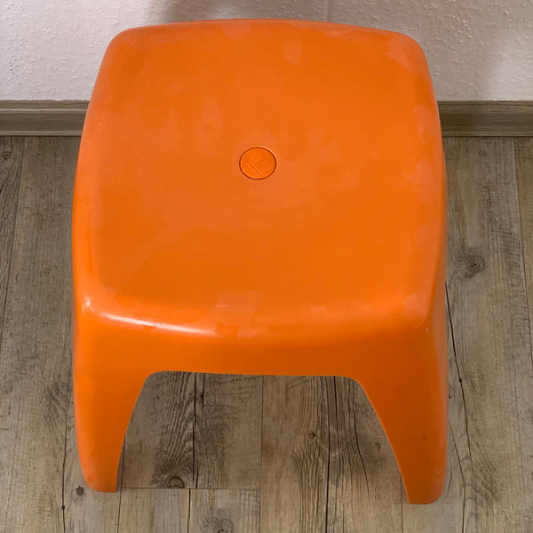 Vintage Design Hocker von Flair in orange