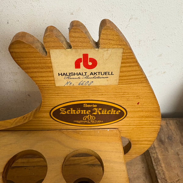 Vintage Eierhalter Huhn aus Holz