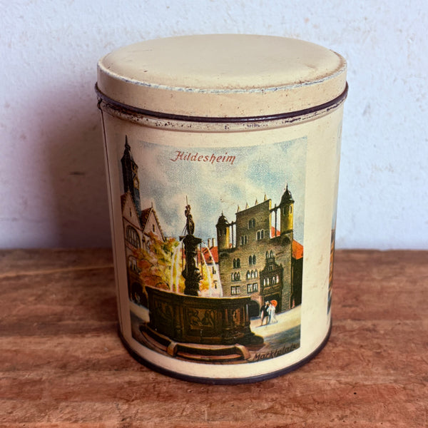 Vintage Blechdose Kaffee und Tee Haus Schlegel Hildesheim