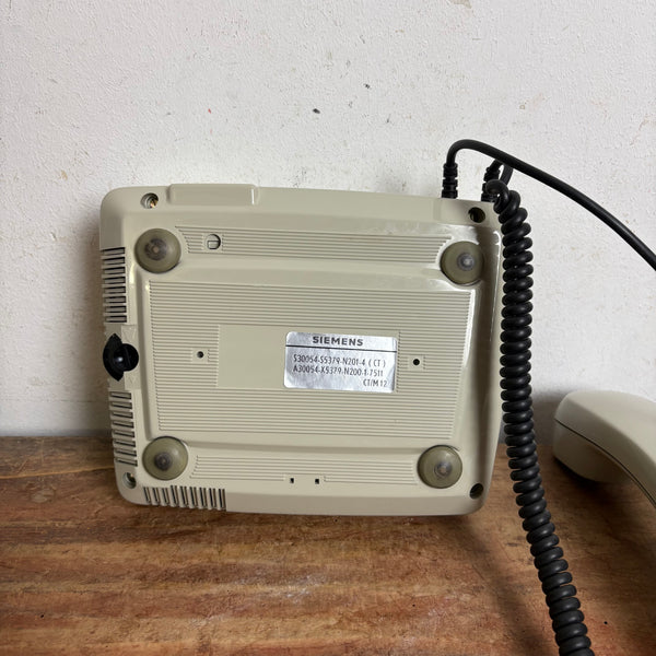 Vintage Wählscheiben Telefon in grau von Siemens FelAp 792-1