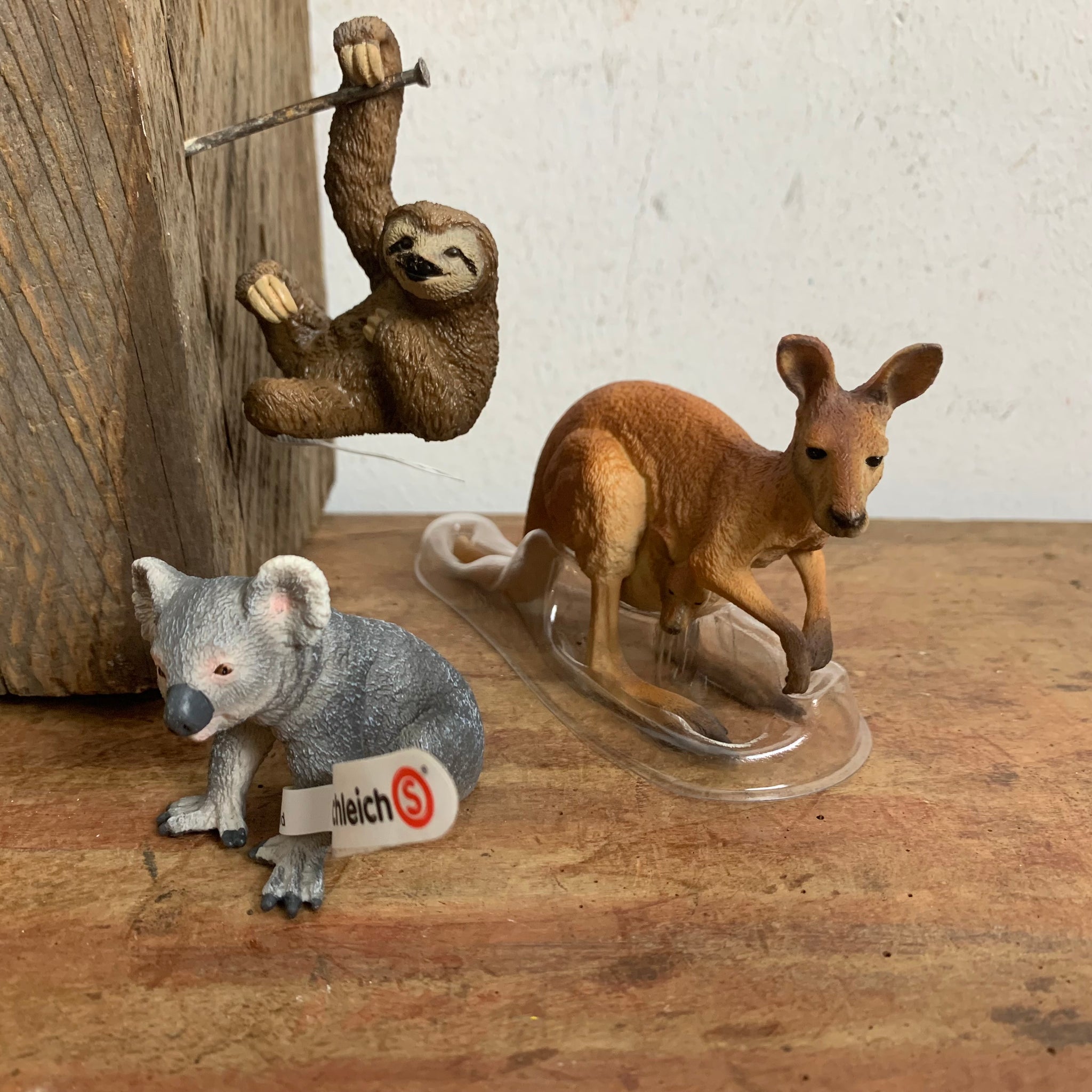 Konvolut 3 Tiere Schleich Faultier 14793 Koalabär 14815 Känguru 14756
