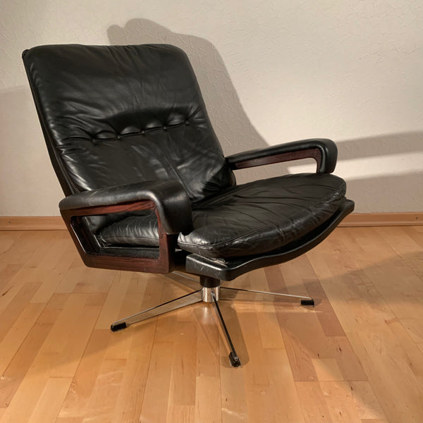 Vintage Lounge Sessel und Ottomane King Chair von André Vandenbeuck für Strässle