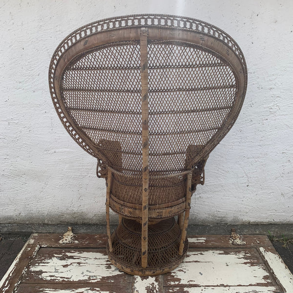 Vintage Rattan Peacock Chair Emanuelle