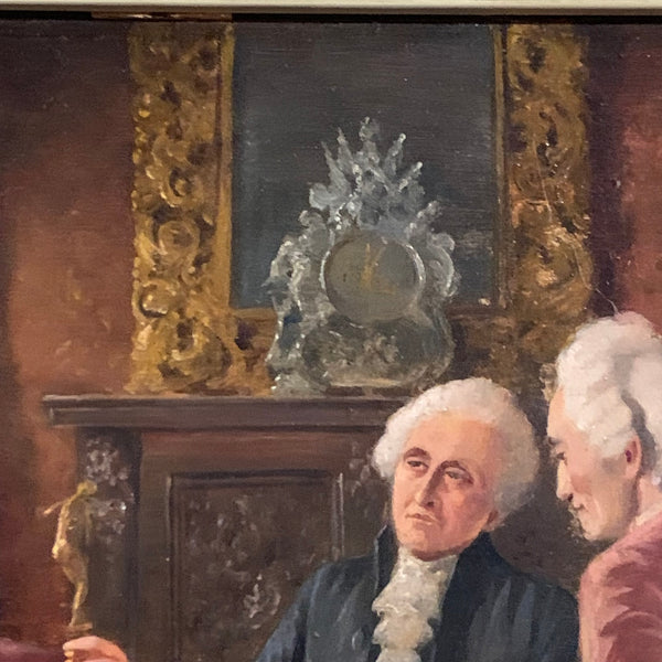 Ölgemälde Die Kunstliebhaber im Salon des Kardinals von August Hermann Knoop