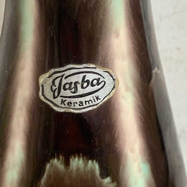 Vintage Mid Century Keramik Vase von Jasba 102-25