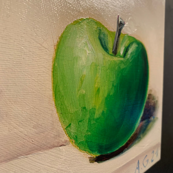 Gemälde Apfel grün von Andreas Schiller