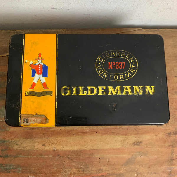 Vintage Zigarren Blechdose Gildemann