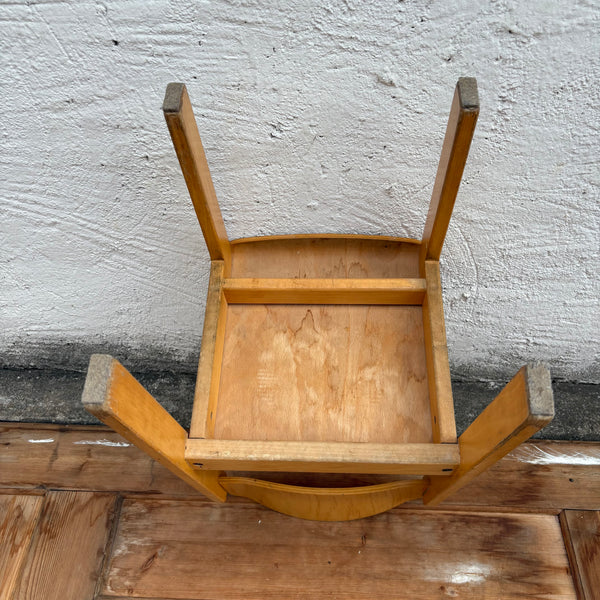 Vintage kleiner Kinderstuhl Schule von Wehrfritz