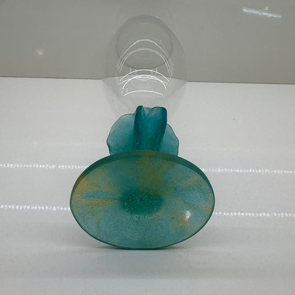 Vintage 5er Set Weingläser Cactus Kollektion von Hilton McConnico für französische Kristallmanufaktur Daum Nancy