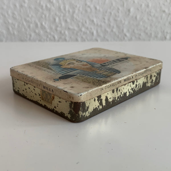 Vintage Zigaretten Blechdose Milla Orient Auslese Cigaretten