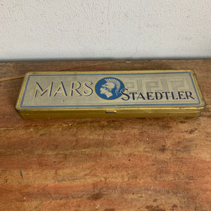 Vintage Blechdose Mars Staedtler