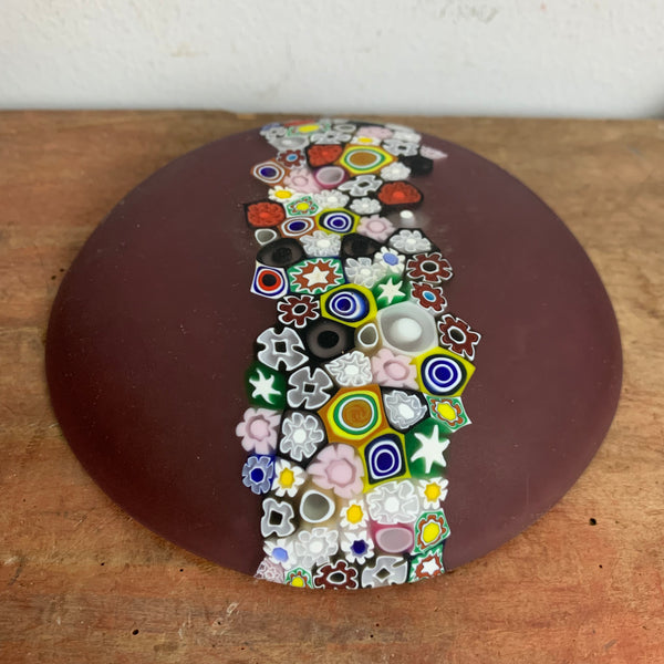 Vintage Millefiori Glasschale von Ragazzi und Co. Murano