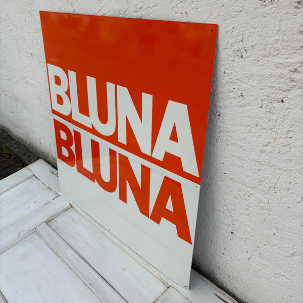 Vintage großes Blechschild Bluna Schild