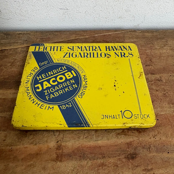 Vintage Zigarillos Blechdose Jacobi