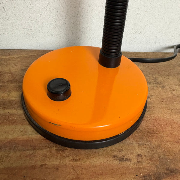 Vintage Schwanenhals Lampe B9102 von Ikea Memphis Style in orange lila
