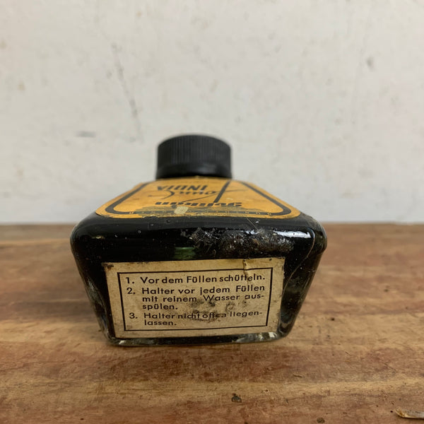 Vintage Knickflasche Tintenfass 72S von Wilhelm Wagenfeld für Pelikan Gunther Wagner