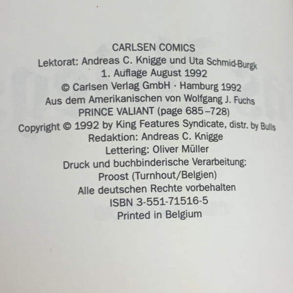 Comic Prinz Eisenherz Band 16 Aletas Kriegslist