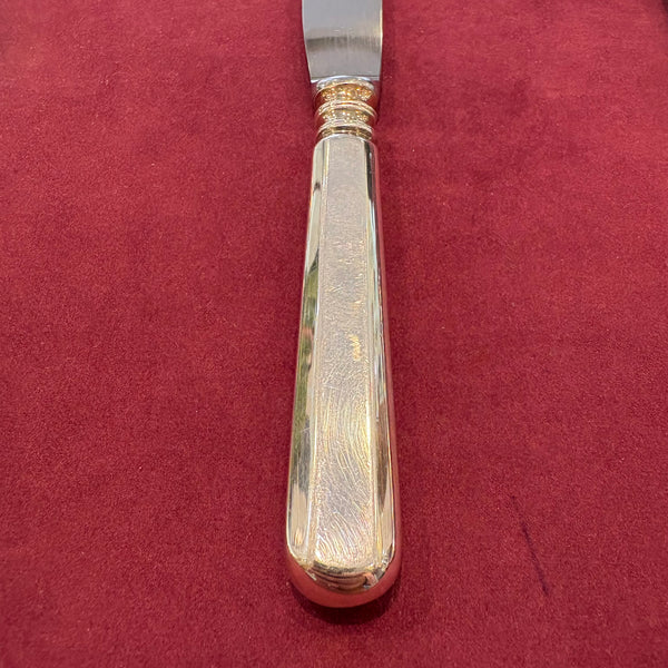 6 Vorspeisenesser Alt-Spaten 150er Silber Auflage von Robbe Berking