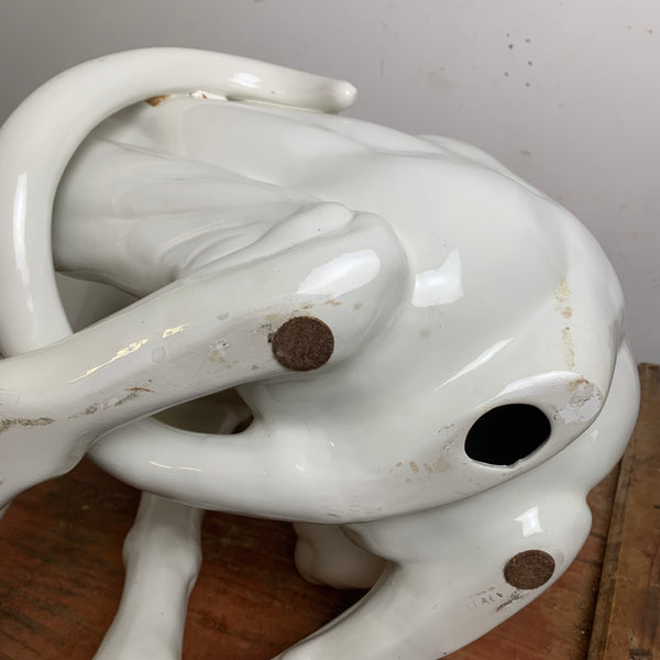 Vintage Hunde Skulptur Whippet Windhund