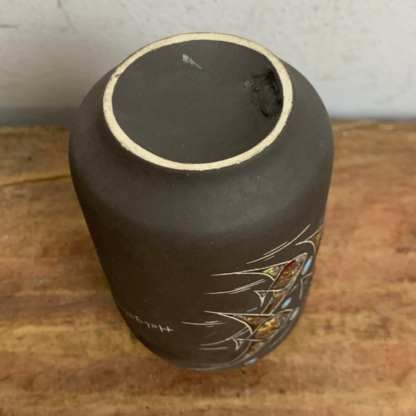 Mid Century Keramik Andenken Vase Helgoland