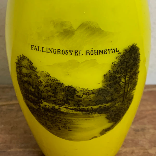 Jugendstil Andenken Vase Fallingbostel Böhmetal