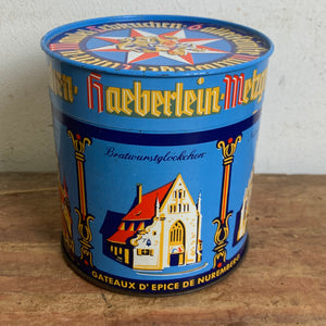 Vintage Blechdose Lebkuchen von Haeberlein Metzger