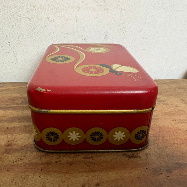 Vintage Blechdose Keksdose Schmetterlings-Dose von Eva Grossberg für Bahlsen