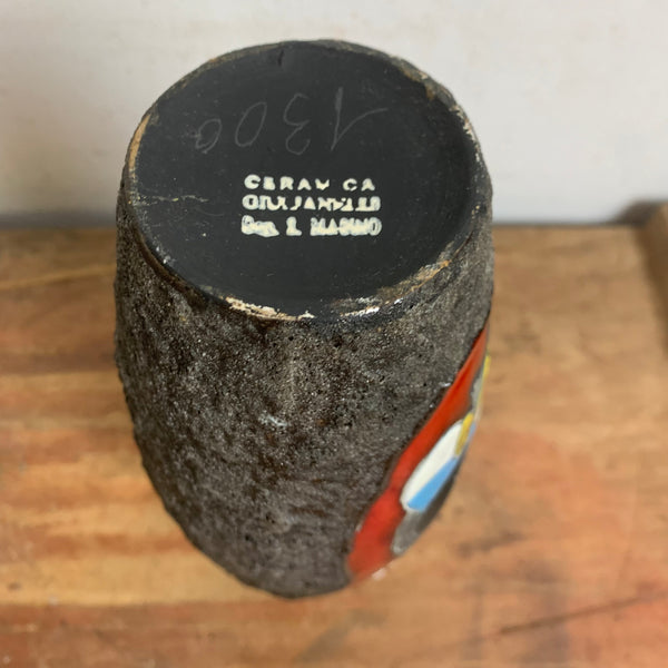 Mid Century Design Lava Vase von Melior