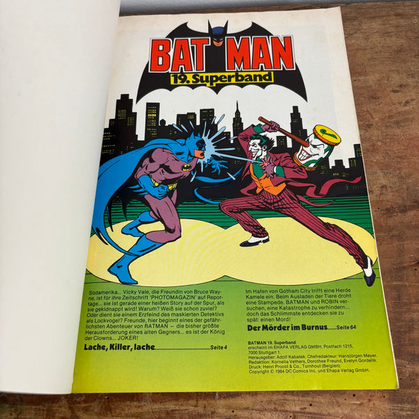 Comic Batman Superband Nr. 19 Möderspiele im Joker-Land!