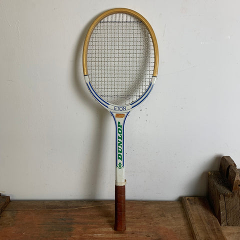 Vintage Holz Tennisschläger von Dunlop