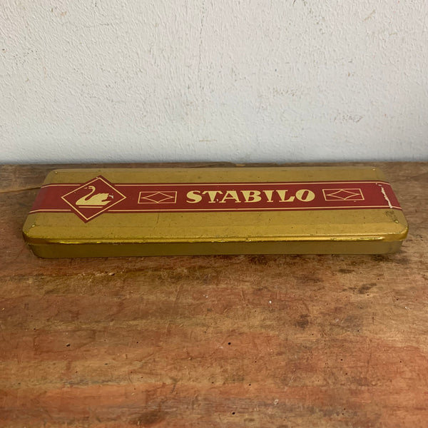 Vintage Blechdose Schwan Stabilo