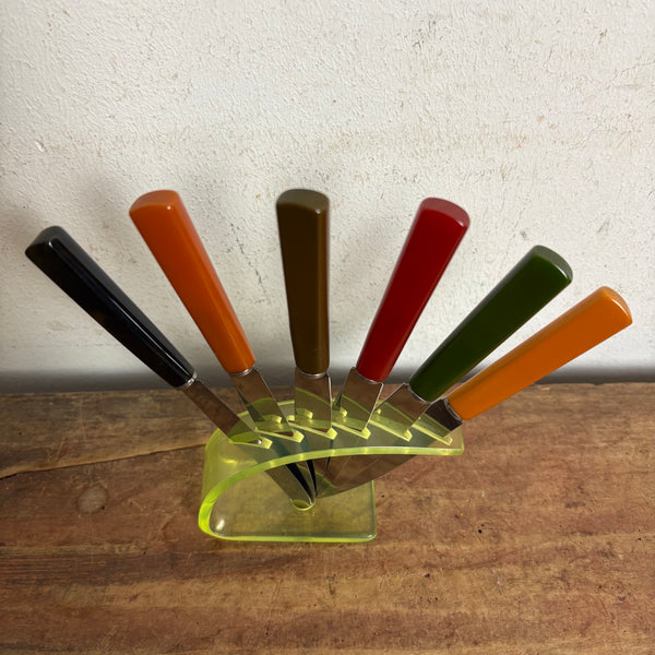 Vintage Mid Century Obstmesser Set