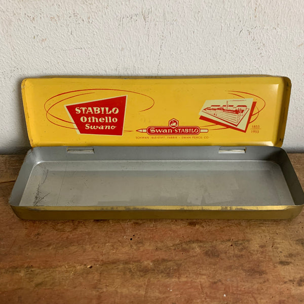 Vintage Blechdose Schwan Stabilo