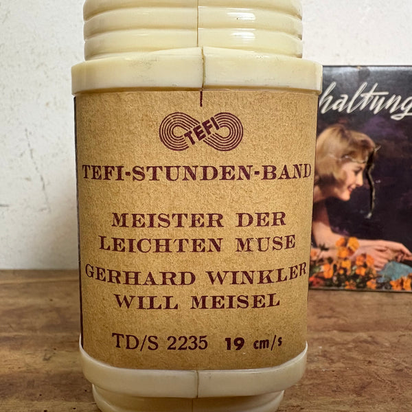 Original Tefi Stundenband für Tefifon TD/S 2235 MEISTER DER LEICHTEN MUSE GERHARD WINKLER WILL MEISEL