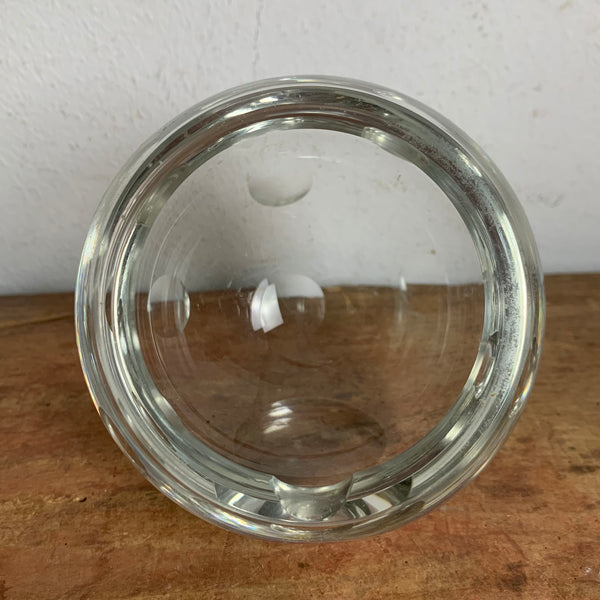 Vintage Design Aschenbecher Kristallglas