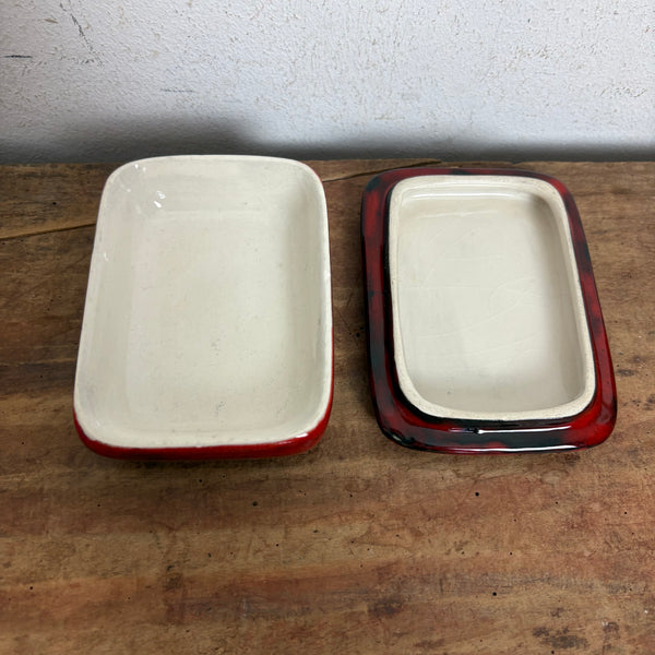 Vintage Mid Century Alla Moda Keramik Deckeldose
