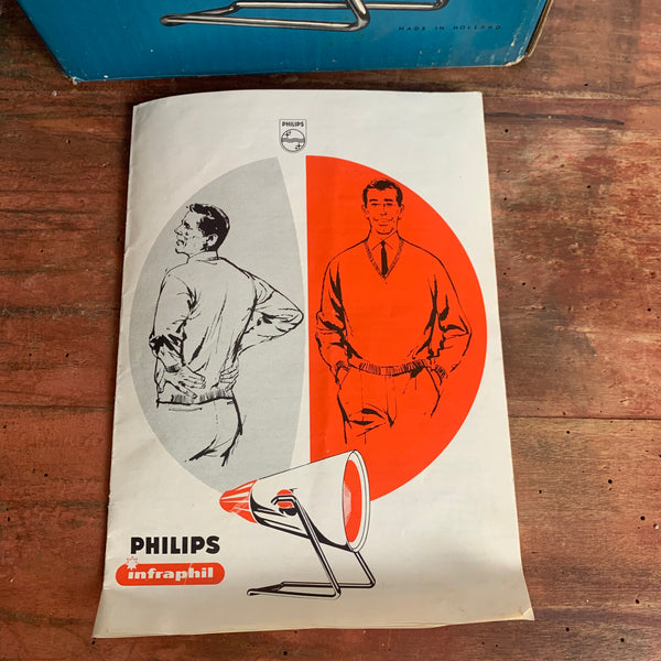 Vintage Philips Infraphil Infrarot Wärmelampe OVP