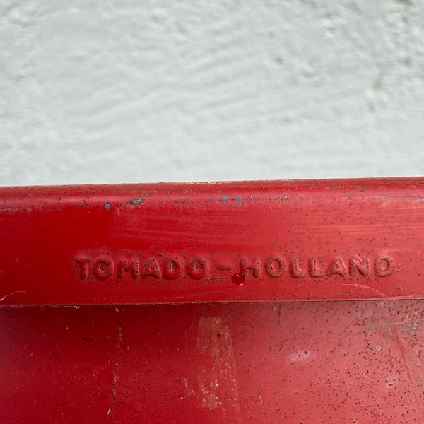 Vintage buntes Metall Regal von D. Dekker für TOMADO Holland