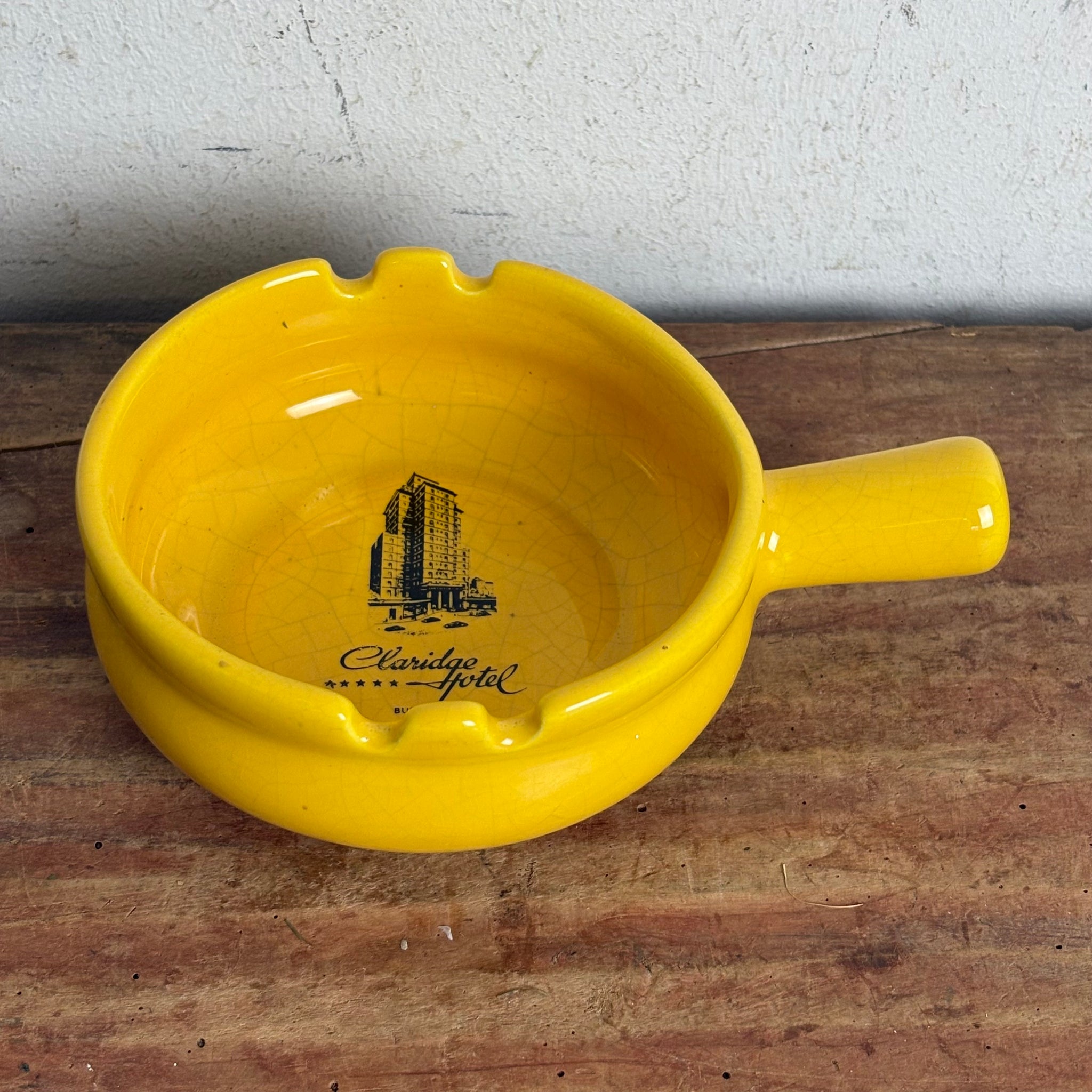 Vintage Keramik Aschenbecher Claridge Hotel