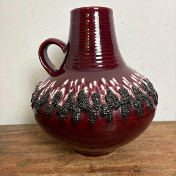 Vintage Fat Lava Keramik Vase von Fohr 411-20