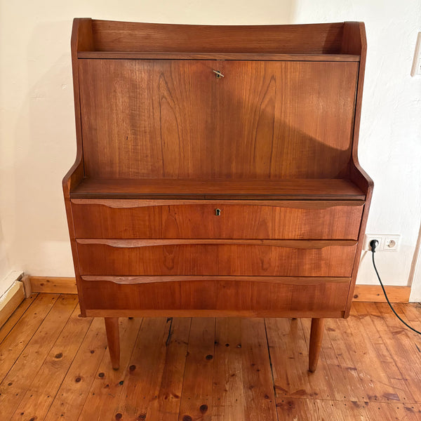 Vintage Mid Century Teak Holz Sekretär dänisches Design