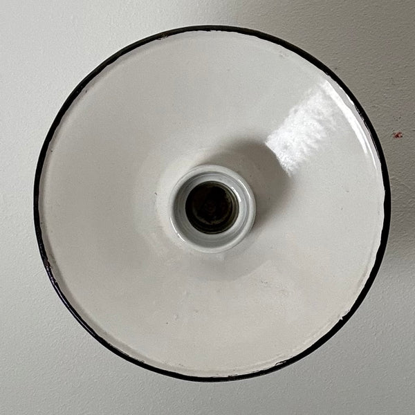 Bauhaus Emaille Lampe